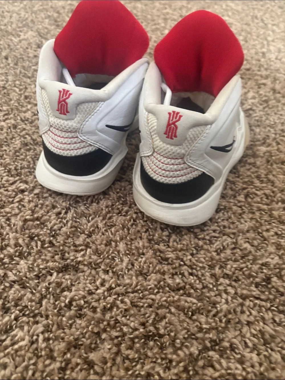 Nike Kyrie Infinity Man Machine Kids Basketball Shoes White Grey Red